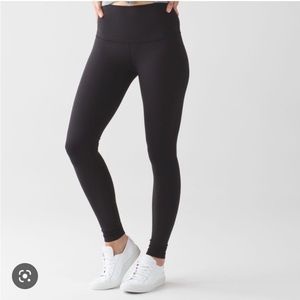 Lululemon Wunder Under Low Rise Black Leggings